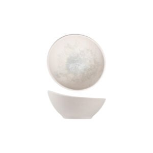 PARIS SAND WHITE CURVED BOWL D14XH7CM MELAMINE CREATIVE
