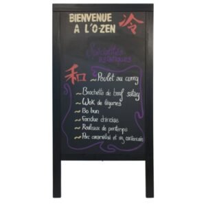 Pavement easel rectangular black 70x58.5x120 cm Securit