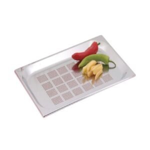 PERFORATED CONTAINER GN 1/1-150 RECTANGULAR 21.0L THICK. 0.8MM QUALIPLUS PRO.COOKER