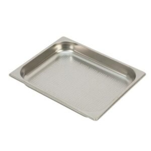 PERFORATED CONTAINER GN 1/2-65 RECTANGULAR 4.0L THICK. 0.6MM STAINLESS STEEL QUALIPLUS PRO.COOKER