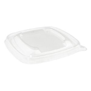 PET CLEAR LID FOR SQUARE BOWL 13X13CM PACK OF 50 BEPULP