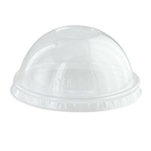PET DOME LID WITHOUT HOLE PACK OF 100 Ø9CM
