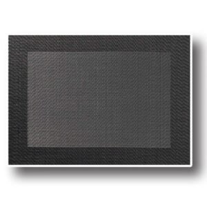 PLACE MAT BLACK WITH RIM L33 X W46CM ASA SELECTION