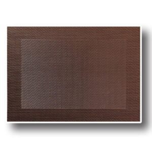 PLACE MAT DARK BROWN WITH RIM 33X46CM ASA SELECTION