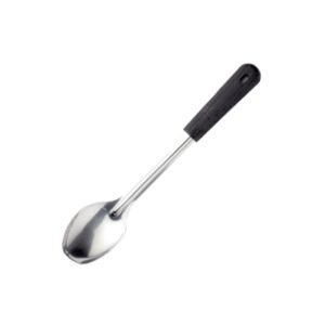 PLAIN SERVICE SPOON L33CM SST WITH BLACK HANDLE