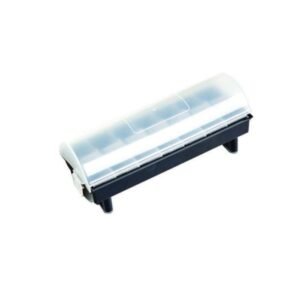 PLASTIC LABEL DISPENSER HOLDS 7 ROLLS OF 1.9 OR 2.5CM LABELS