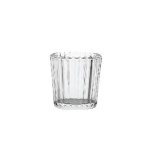 TEALIGHT HOLDER D3.5XH6CM CLEAR GLASS