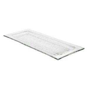 PLATTER WITH RIM RECTANGULAR CLEAR L35 X W15 X H1.5CM GLASS TIGER