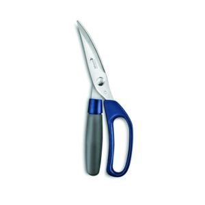 POULTRY CUTTER 8 CM STAINLESS STEEL PLASTIC BLUE COLOURED DEGLON