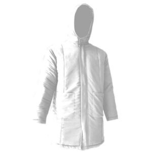 QUILTED FREEZER JACKET WHITE SIZE S 100% POLYESTER PRO.COOKER