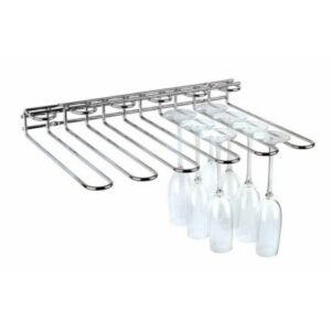 RACK FOR 20 GLASSES L45X32XH6CM CHROME PLATED WIRE