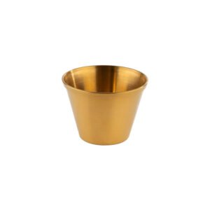 RAMEKIN ANTIQUE GOLD Ø6XH4.5CM SET OF 6 SST APS