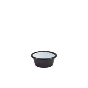 ramekin black Ø8cm 9cl enamel genware