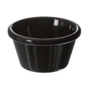 RAMEKIN 9CL BLACK MELAMINE