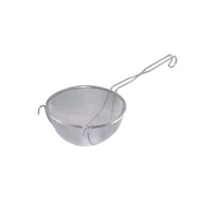 REINFORCED 1/2 BALL COLANDER Ø13CM L36CM STAINLESS STEEL