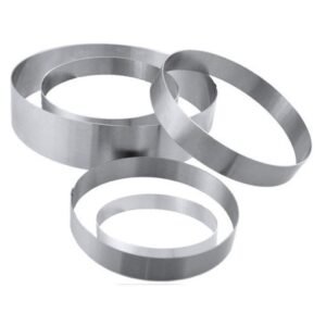 RING CAKE ROUND Ø26CM H3.5CM STAINLESS STEEL
