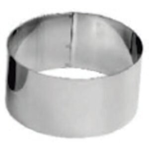 RING CAKE ROUND Ø5CM H5CM STAINLESS STEEL