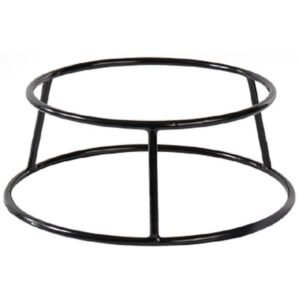 RISER MULTI ROUND METAL BUFFET D25XD21XH10CM BLACK ANTI-SLIDE COATING