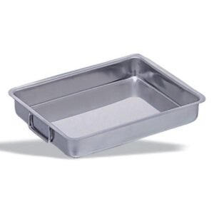 ROASTING PAN 40X30XH6.5CM FALLING HANDLES SST