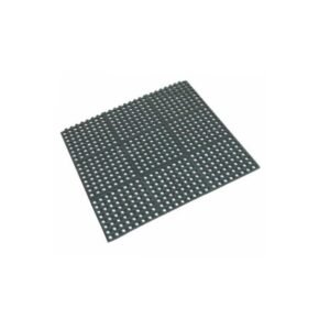 RUBBER MAT BLACK L90 X W90 X H1.2CM