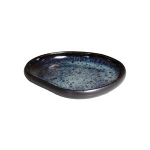 SAKURA ORGANIC PLATE BLUE L15.8XW15CM STYLE POINT
