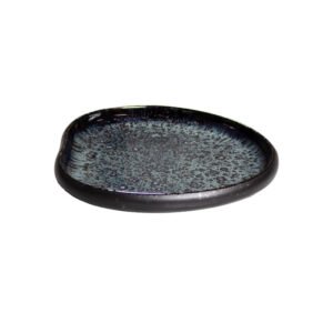 SAKURA ORGANIC PLATE BLUE L20.8XW15CM STYLE POINT