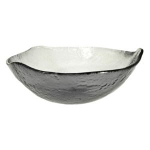 SALAD BOWL ROUND 21XH7CM GREY TIGER GLASS