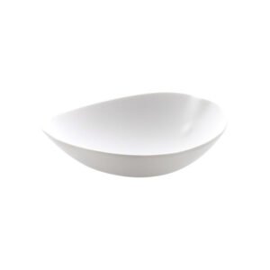 Salad bowl white matt L21.5XW22XH10cm porcelain shell cookplay