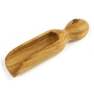 SALT SCOOP L10CM 10G OLIVE WOOD