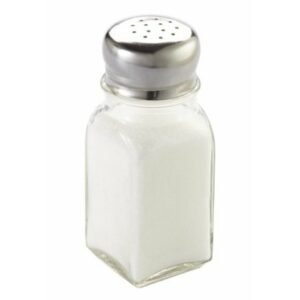Salt shaker/pepper pot transparent Ø 4 cm 10 cm America Pro.mundi