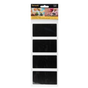 SELF-ADHESIVE CHALKBOARD MINI RECTANGLE 8.5X5CM PACK OF 8