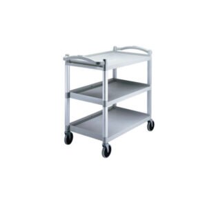 Service trolley plastic grey 3 levels 101.5x54x95 cm 180 kg Cambro