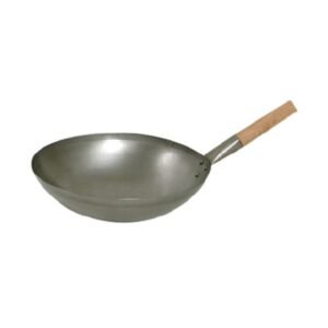 SHANGHAINESE WOK WITH WOODEN HANDLE D40.6XH12.7CM
