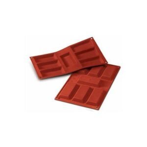 SILICON FLEX MOULD 30X17.5CM 7 L9.5X4.5H1.2CM 5CL FINANCIER