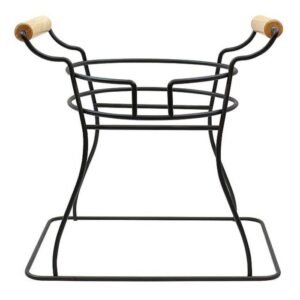 SINGLE WIRE GLASS BEVERAGE DISPENSER BASE BLACK POWDER COATED