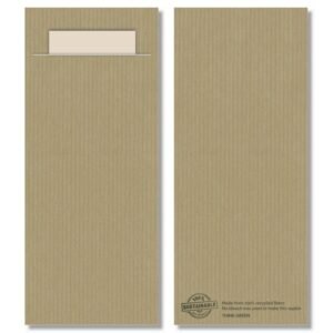 Sleeve beige cellulose wadding 8.5x20 cm Ecoline Pochettes Pro.mundi (100 units)