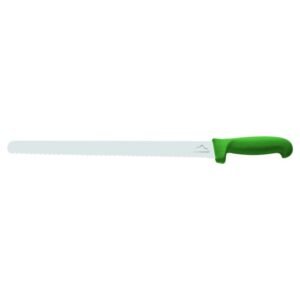 SLICING KNIFE WAVY BLADE GREEN L30CM NYLON HANDLE PC BY AM