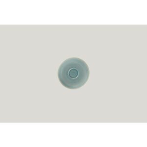 Expresso saucer round blue porcelain Ø 12.5 mm Rakstone Spot Rak