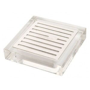 SQUARE DRIP TRAY L10.8 X W10.8 X H2.5CM ACRYLIC/SST
