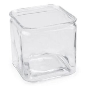 SQUARE JAR L10.2 X W10.2 X H10.2CM 71CL GLASS
