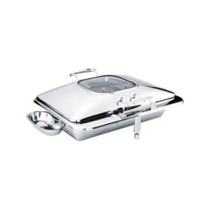 STAR RECTANGULAR INDUCTION CHAFING DISH GN 1/1 WITH SPOON HOLDER RECTANGULAR 9L PRO.MUNDI