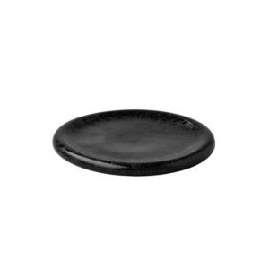 STONE PLATE BLACK SATIN D24.5CM STYLE POINT