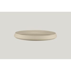Straight-edged dish round baantna argila Decor porcelain Ø 33.4 cm Earth Rak