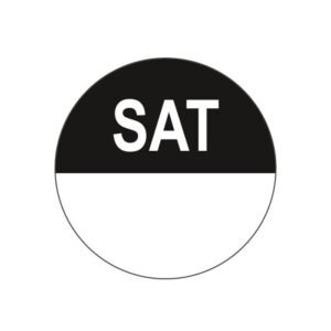 SUNDAY ROUND REMOVABLE LABEL D1.9CM ROLL OF 1000