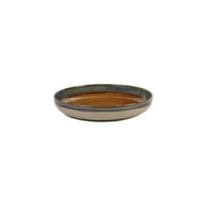SURFACE SERVING PLATE D32XH5.5CM RUSTY BROWN