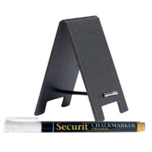 TABLE NUMBER CHALKBOARD PACK OF 5 + 1 CHALK MARKER EASEL