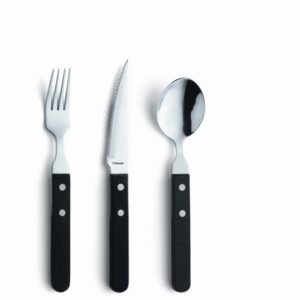 Tablespoon black stainless steel 18/0 20 cm Steak Pizza amefa