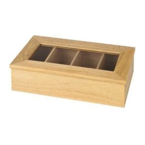 TEA BOX L33.5X20XH9CM BEECHWOOD