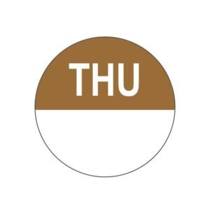 THURSDAY ROUND REMOVABLE LABEL ROLL OF 1000 Ø1.9CM