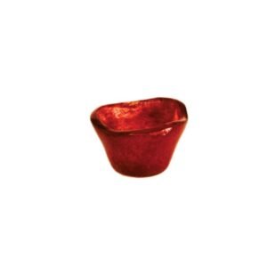 TIGER GLASS BOL DOUBLE 20X10X3CM RED